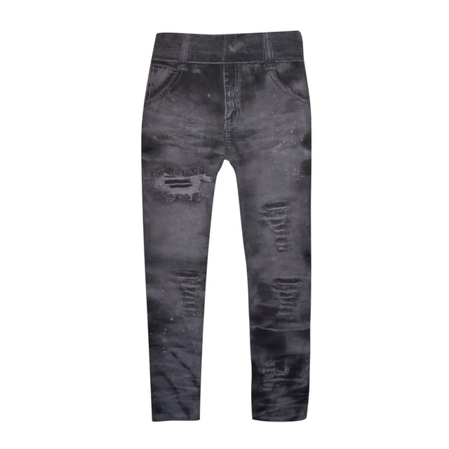 Pantalones de mujer Leggings Vaqueros de mezclilla clásicos Leggings Pantalones casuales Imitación de mezclilla Pantalones delgados súper elásticos para mujer GERsome GERS5