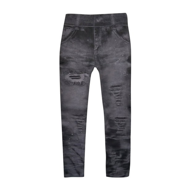 Pantalones de mujer Leggings Vaqueros de mezclilla clásicos Leggings Pantalones casuales Imitación de mezclilla Pantalones delgados súper elásticos para mujer GERsome GERS5