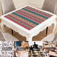 thumbnail image 6 of Large Boho Mahjong Table Mat 31.5x31.5 Inch Extra Large Rubber Game Pad with Anti-Slip Backing and Noise Reducing Surface for Tiles Cards and Board Games, 6 of 7