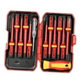 thumbnail image 1 of Tournevis, 13pcs 1000v avec Phillips Fendus Ensemble avec Fendus PozidrivTools Fendus Tournevis SetTools Kit Tournevis Siuke 13pcs 1000v Ceable Tournevis, 1 of 7