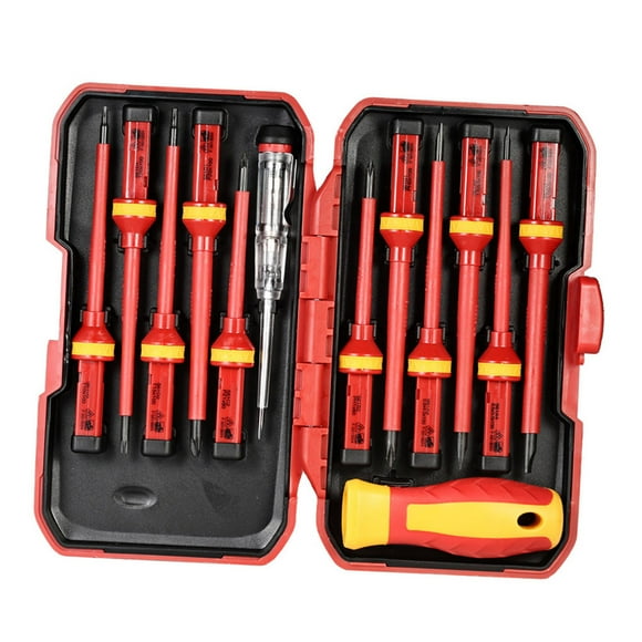 Screwdrivers,13pcs 1000v With Slotted Phillips Set With Slotted PozidrivTools SlottedScrewdrivers SetTools Kit Screwdrivers Siuke 13pcs 1000v Ceable Screwdrivers