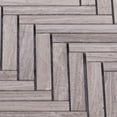 thumbnail image 4 of Sample - Taupe Gray White Oak Marble Stone Herringbone Mosaic Tile Kitchen Backsplash, 4 of 6