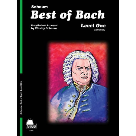SCHAUM Best of Bach (Level 1 Elem Level) Educational Piano Book by Johann Sebastian