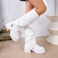 thumbnail image 7 of Slouchy Boots,Knee High Boots for Women - Modern Tall Dress Boots with Clean Structured Upper, Round Toe Knee Boots, Platform Sole and Slouchy Shaft Fashion Boots, Everyday Casual Footwear for Winter, 7 of 7