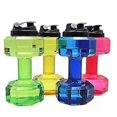 thumbnail image 2 of 2.5L dumbbell fitness water bottle, portable water cup can be used as fitness (blue), 2 of 2