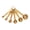 Gold, variant on SDFGTstore 6 Pcs Stainless Steel Measuring Spoons Set Teaspoon Coffee Sugar Scoop for Kitchen Cooking Baking Tools