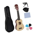 thumbnail image 1 of Ukulele para principiantes de 4 cuerdas mini niños Ukulele Guitar Compact Musical Instrument 21 '' para favores de fiesta preescolar de niños madera, 1 of 8