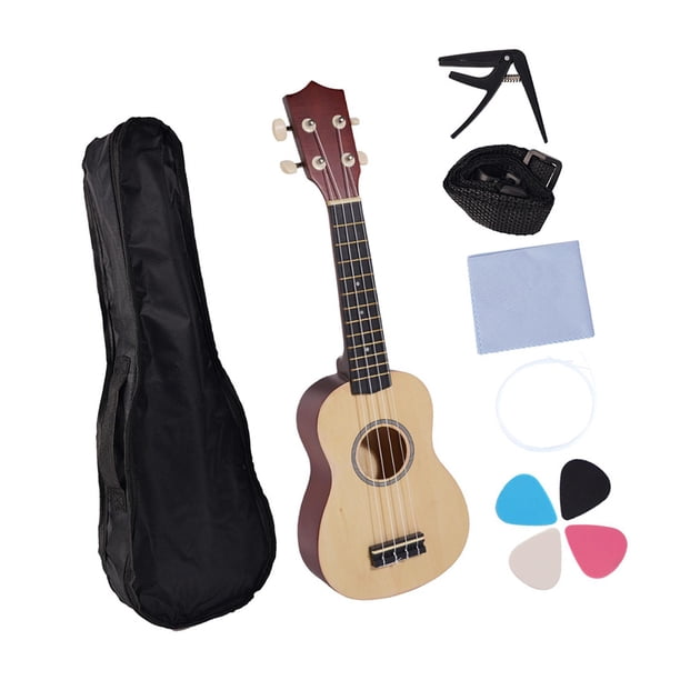 Instrumento musical de ukelele para niños Toy de juguete educativo temprano Portable 21 pulgadas Profesional para niños para niños de más de 3 años madera
