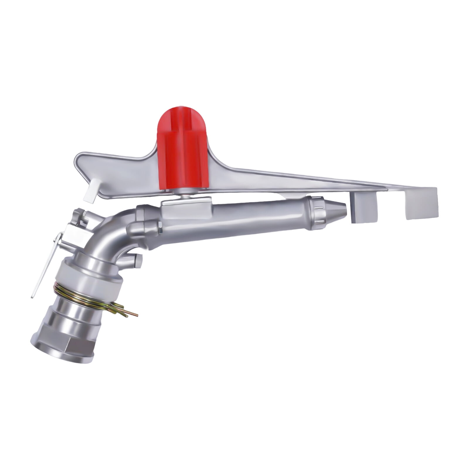 2.8in Zinc Alloy Irrigation Spray Gun, 360° Adjustable Impact Sprinkler for Large Area Water Irrigation