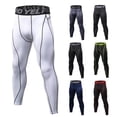 thumbnail image 5 of Promotion！Men's Compression Pants Cool Dry Running Workout Active Tights Leggings, 5 of 5