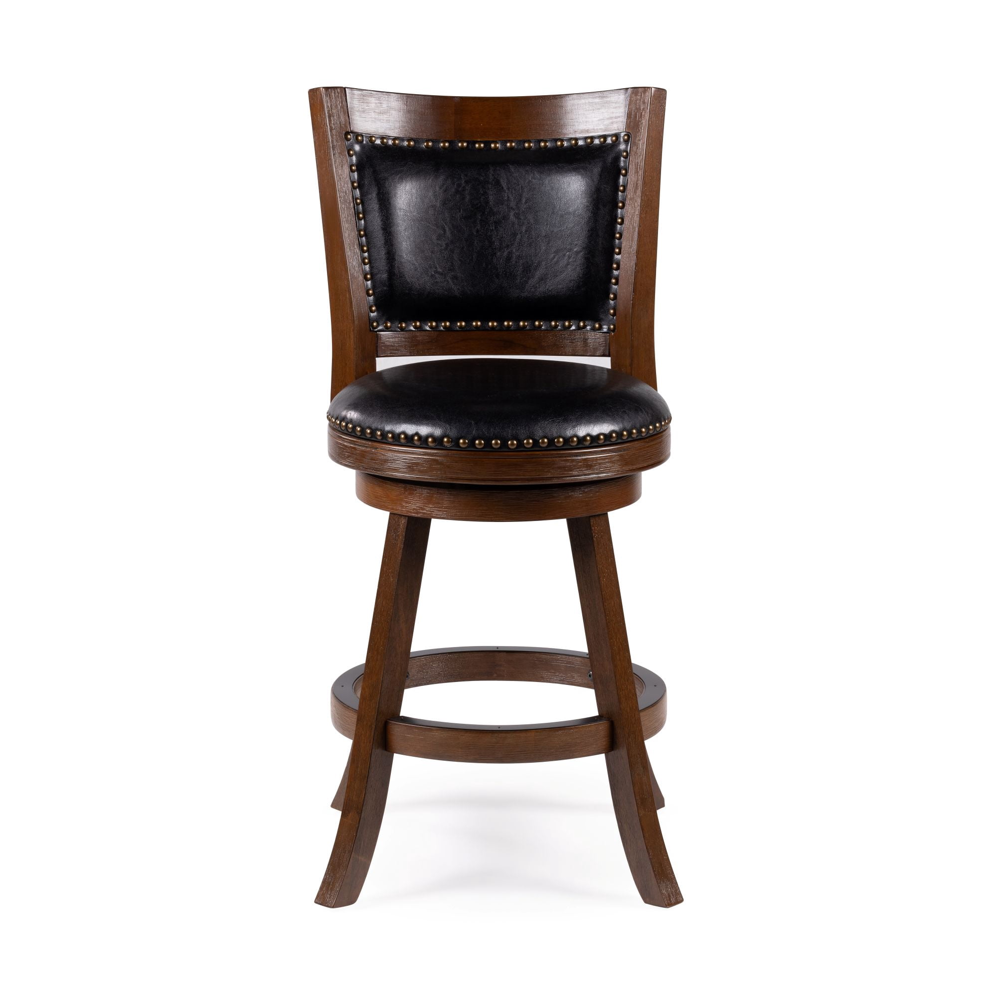 Melrose Swivel Counter Stool - Cappuccino Wire-Brush