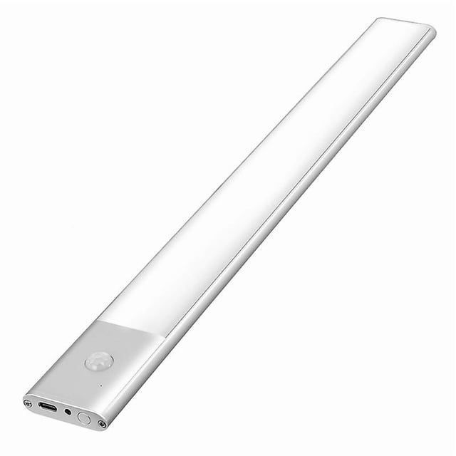 Motion Sensor LED Closet Lamp, 2 in 1 LED Kitchen Under Cabinet Light, USB Rechargeable and 220V Powered, 30cm Adhesive Motion Sensor Light Strip