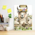 thumbnail image 2 of FORMRS Acrylic Clipboard with Low Profile Clip Standard A4 Letter Size, 12.5" x 9", Llama, 2 of 8