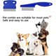 thumbnail image 4 of Peine antigarrapatas para perros y gatos, 2 peines antipulgas con dientes finos para eliminar garrapatas y garrapatas, 4 of 4