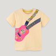 thumbnail image 2 of KBODIU Boys' T-Shirts Short Sleeve Crewneck Tee Tops Cute Biker Graphic Cotton T-Shirt Size 2-7 Years, 2 of 5