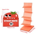 thumbnail image 3 of Cute Fruit Transparent Sticky Notes, Pull Out Clear Sticky Notes Dispenser 80 Sheets Kawaii Desk Stationery, 3 of 8