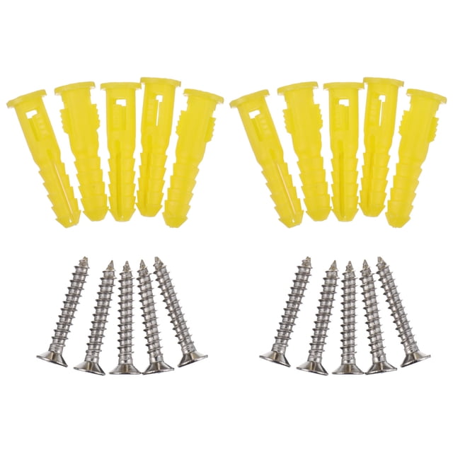 unbranded 100Ud Anclajes De Yeso Amarillos Con Tornillos Autotaladrantes De Inoxidable