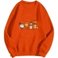 thumbnail image 4 of WFJCJPAF 2024 New Thanksgiving ! Women'S Thanksgiving Tops and Sweaters,Women's Round Neck Printed Long Sleeve Hoodless Sweatshirts Top,Thanksgiving Tops for Women - Orange XL, 4 of 4