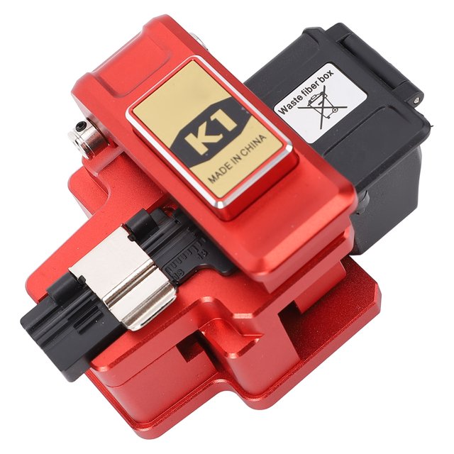 Fiber Optic Cleaver, Less than or equal to 5 degrees Celsius utting Angle Optical Fiber Cutter 48000 Times Cut Silicone Pressure Pad for 0.25mm 0.9mm Fibers