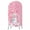Pink, variant on 5FT Arch Backdrop Covers, Pink Snowman Christmas Wedding Arch Cover Stretchy, Xmas Balls Snowflake Chiara Arches Backdrop Stand Covers for Birthday Baby Shower Party Banquet Decor