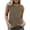 Khaki, variant on WREESH Women's Summer Sleeveless Tank Top Lightweight Crew Neck Loose Fit Casual Solid Tunic Blouse