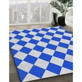thumbnail image 3 of Ahgly Company Machine Washable Indoor Rectangle Transitional Gulf Blue Area Rugs, 2' x 4', 3 of 7