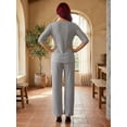 thumbnail image 3 of Conjunto 2 Piezas Blusa y Pants Casual Elegante Súper Cómodo Tejido Canalé para Mujer, 3 of 5