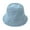 Light Blue, variant on HUANLEDASH Denim Fisherman Hat Retro Style Unisex Sun Protection Basin Hat Flat Top Short Brim Solid Color Thin Bucket Hat