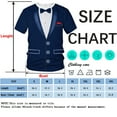 thumbnail image 4 of QTAGTESS Tuxedo T-Shirt Funny Suit Design Graphic T-Shirt Novelty Tux Shirt Fake Suit Tee with Bowtie, Unisex Adult, 4 of 7