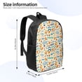 thumbnail image 2 of Uemuo Peanuts 8 Printed Durable 17-inch Student Backpack - Lightweight, Waterproof, Adjustable Straps, Ideal for School, Work, Travel, 2 of 5