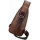 thumbnail image 1 of Men Bag Sling Bag Chest Bag With Usb Charging Port Men Waterproof Pu Leather Bag Men Sling Bag (brown ) (1pc), 1 of 5