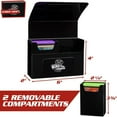 thumbnail image 2 of Monster Protectors Double Deck Box- Magnetic Locking Dual Trading Card Game Storage Case w Removable Compartments- Holds 150 Cards- Fits All Standard and Smaller Size MTG and TCGs - Black, 2 of 5