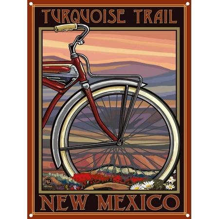 Turquoise Trail New Mexico Metal Art Print by Paul A. Lanquist (9