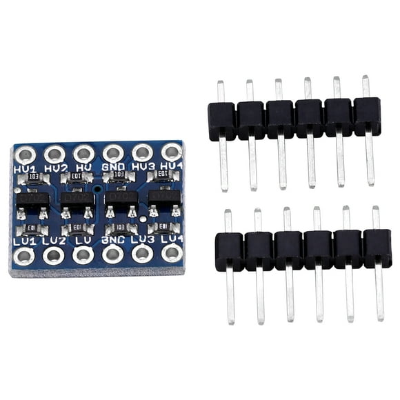 Convertidor V, convertidor de nivel bidireccional lógico IIC I2C de 4 canales Módulo conversor de nivel Fabricado con cuidado