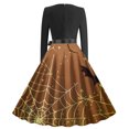 thumbnail image 3 of Long Sleeve Dress,Long Dress for Women Summer,Womens Fashion Casual Printing Long Sleeve Round-Neck Dress,Casual Summer Dress for Women,Dress for Women Casual Summer, 3 of 3