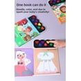 thumbnail image 3 of Finger Painting Book Set for Kids Ages 3+ - Washable Mess-Free Fingerprint Art Kit with 4 Themes (Farm/Ocean/Animal/Princess), 6 Colors Non-Toxic Ink, Preschool Educational Craft Toy, 3 of 7