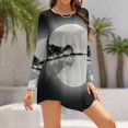 thumbnail image 1 of Moonlight Nature Guitar Sweetheart Knot Flared Dress Fashion Design Large Size Loose Dress Guitar Nature Tree Trees, 1 of 5