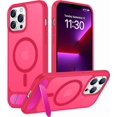 thumbnail image 1 of Funda con Soporte invisible Magnética, Delgada Mate, para iPhone 13 Pro Max, Rosa Intenso, 1 of 7