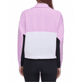thumbnail image 2 of DKNY half zip pull over Large pink, 2 of 3