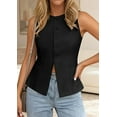 thumbnail image 5 of PRETTYGARDEN Womens Vests Top Trendy Spring Sleeveless Blazer Suit Summer Business Casual Work Button Down Waistcoat, 5 of 9