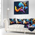 thumbnail image 3 of Designart Direction Street Art - Graffiti Throw Pillow - 16x16, 3 of 5