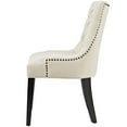 thumbnail image 3 of Side Dining Chair, Rivet Nailhead, Set of 2, Beige, Fabric, Kitchen Cafe Bistro Hospitality Restaurant, Modern Contemporary HB33136, 3 of 5