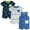 Fun, variant on Onesies Brand Baby Boy Short Sleeve and Sleeveless Rompers, 3-Pack, Sizes 0/3 Months - 24 Months