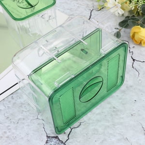 Milisten Isolated Breeding Tank for Fish with Acrylic Material and Green Color for Home Use