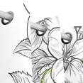 thumbnail image 3 of Green Apple Flowers Curtains Black Out 63 Inch Length Curtains for Sliding Glass Doors Bedroom Living Room 2 Panels Set, 3 of 5