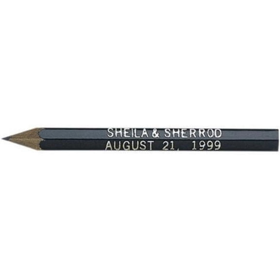 Hub Pen 1202H-BLK Hex Golf Pencils - Black - Pack of 1008