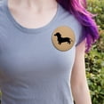 thumbnail image 2 of Dachshund Wiener Dog Pinback Button Pin, 2 of 4