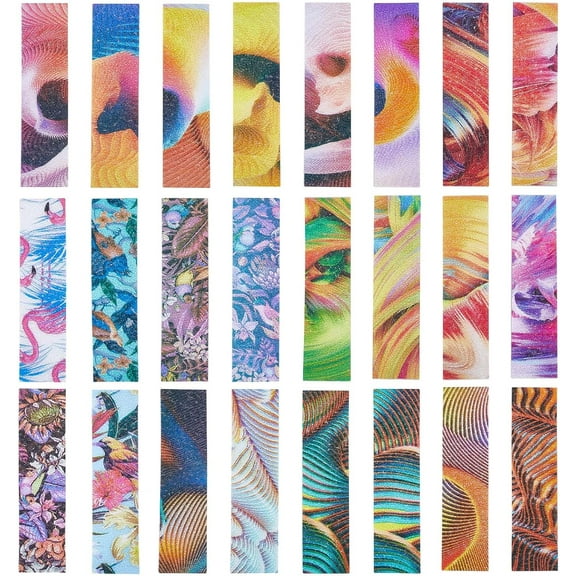 4 Styles 24PCS Calm Strips Anxiety Sensory Stickers Kit Bump Texture Stress Relief Stickers Adhesives Stickers Textured Tactile Rough Calming Strips for Desk Classroom Office Home 1bag