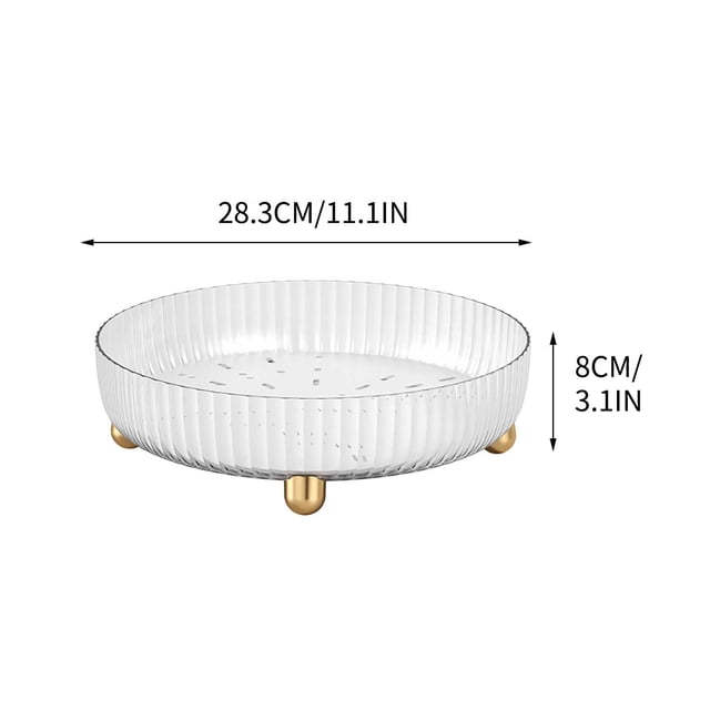 CEHVOM Creative Light Luxury Cosmetics Storage Box Fruit Drying Fruit Plate Bathroom Storage Clearance