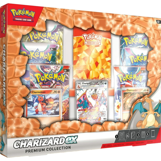 Juego de cartas coleccionables Pokémon Charizard ex Premium Collection